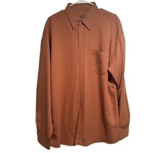 Bugatchi Orange and Yellow Button Down